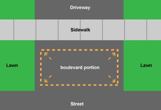 Illustration of where to park on boulevards