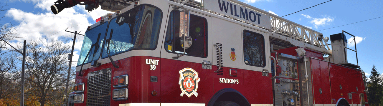 Wilmot Fire Department ladder truck